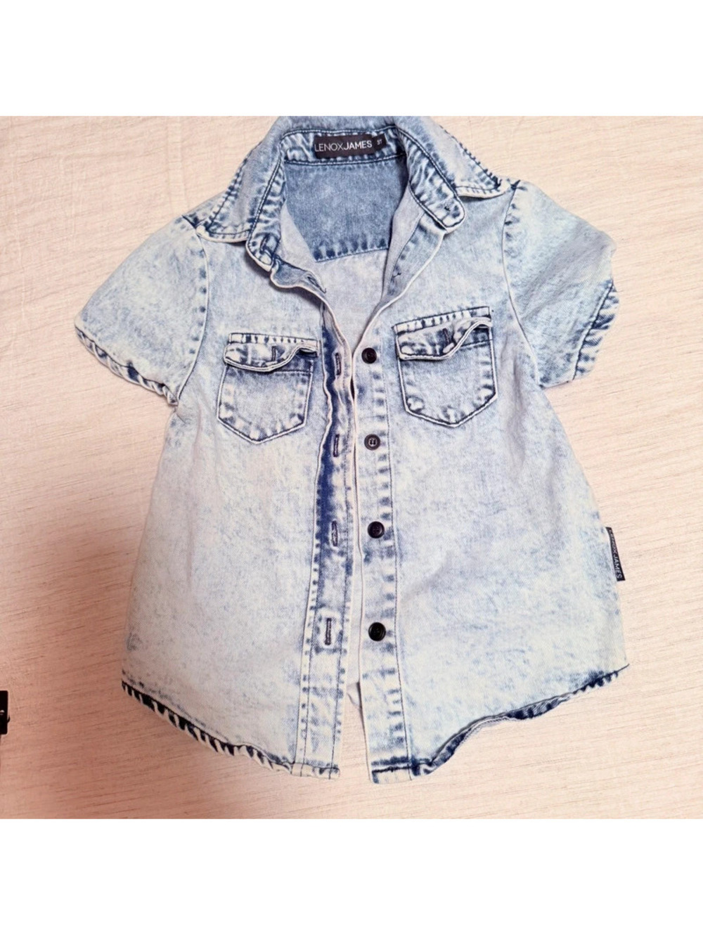 Lenox james denim short sleeve shirt